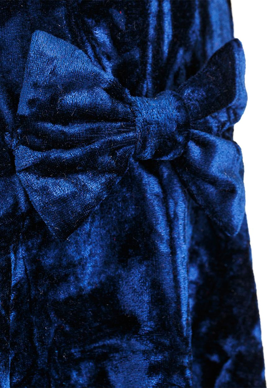 See-Saw - Velour Cap Sleeve Dress Navy