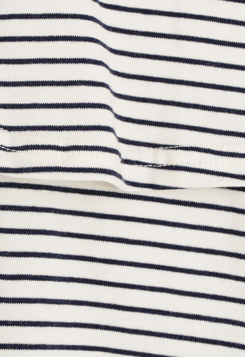 Rebel Republic - Frill Top Navy & White