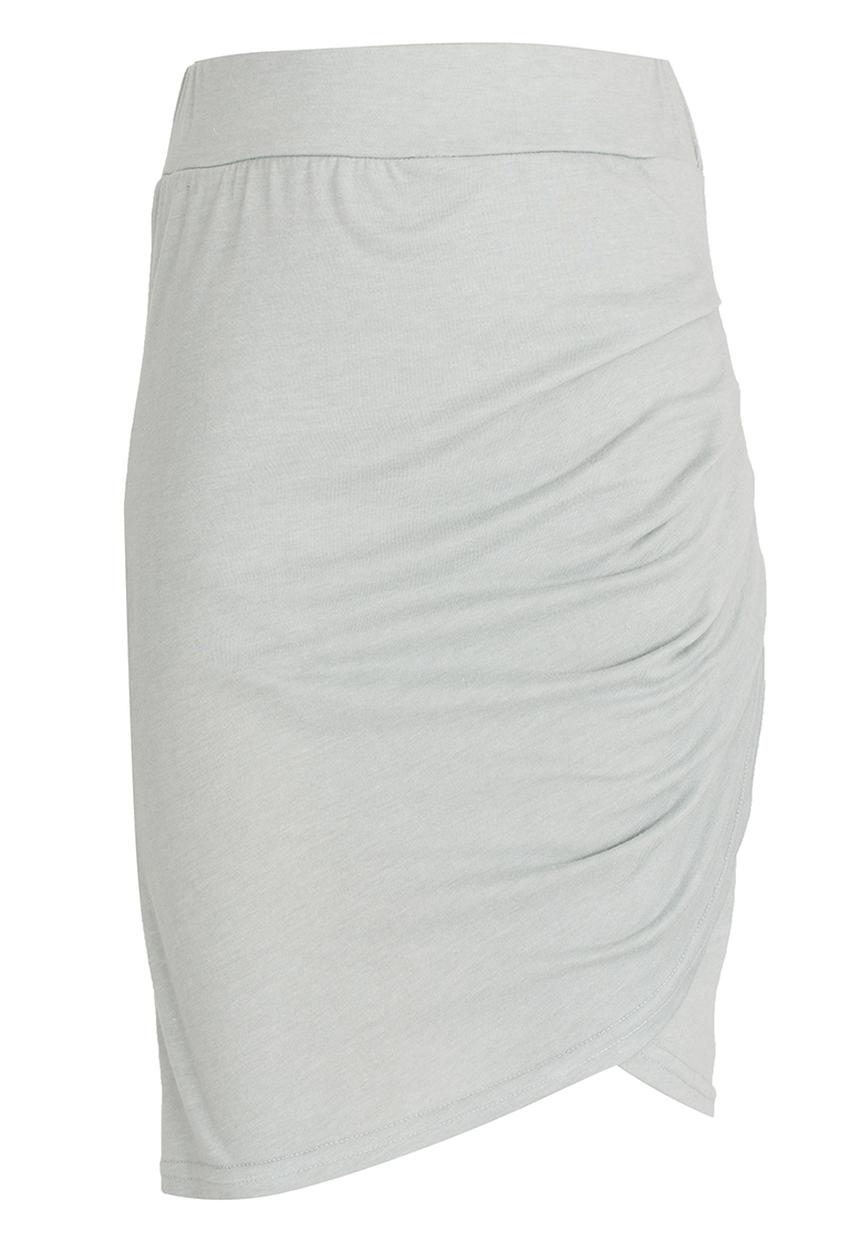 Rebel Republic - Bodycon Skirt with Side Pleats Grey