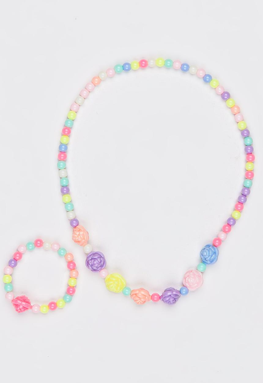 Pop Candy - Necklace & Bracelet Set Multi-colour