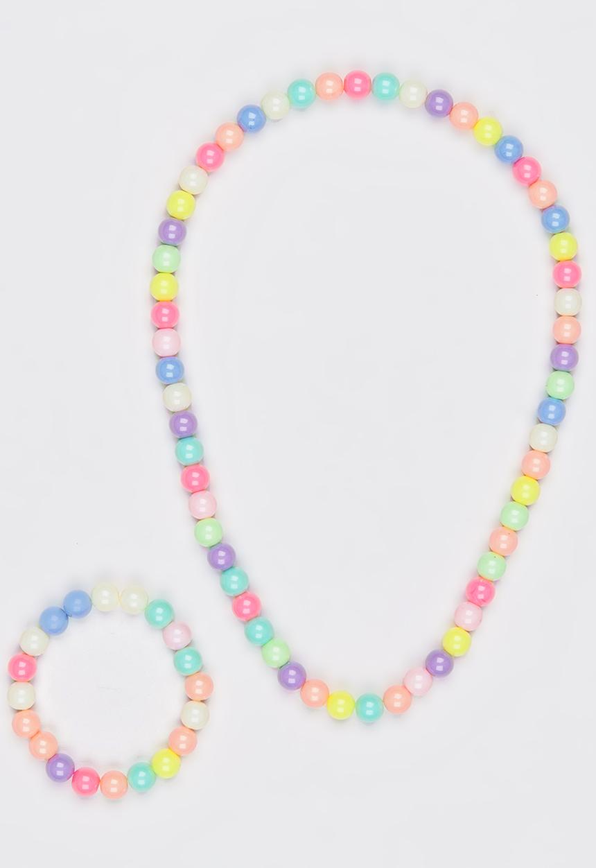 Pop Candy - Necklace & Bracelet Set Multi-colour