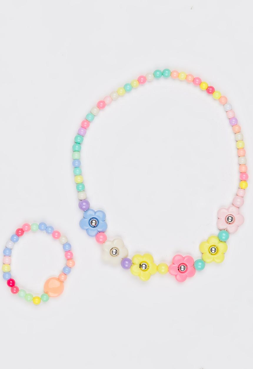 Pop Candy - Necklace & Bracelet Set Multi-colour
