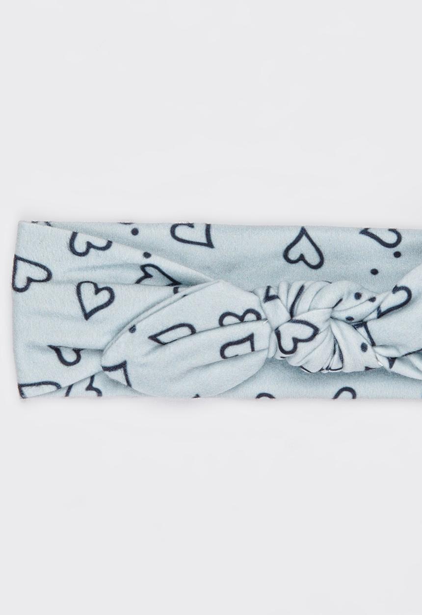 Pop Candy - Printed Heart Headband Grey