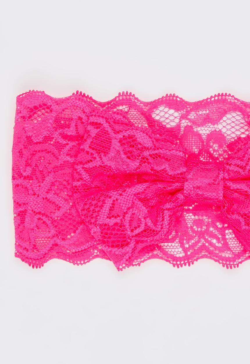 Pop Candy - Lace Headband Cerise Pink