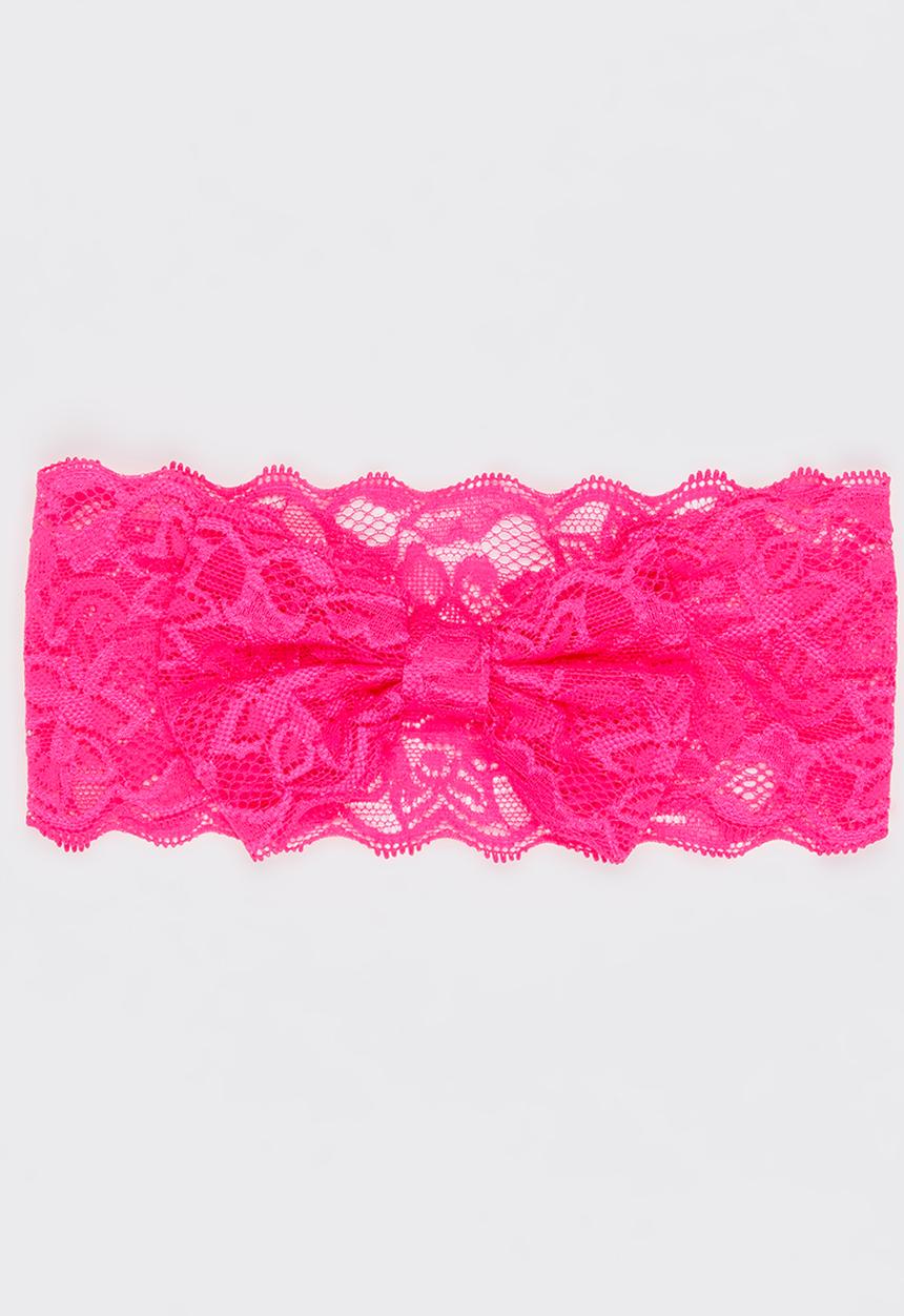Pop Candy - Lace Headband Cerise Pink