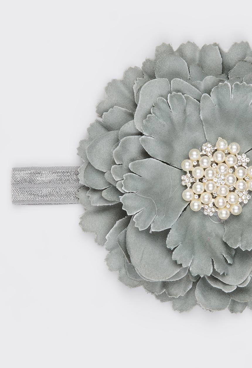 Pop Candy - Flower Headband Grey