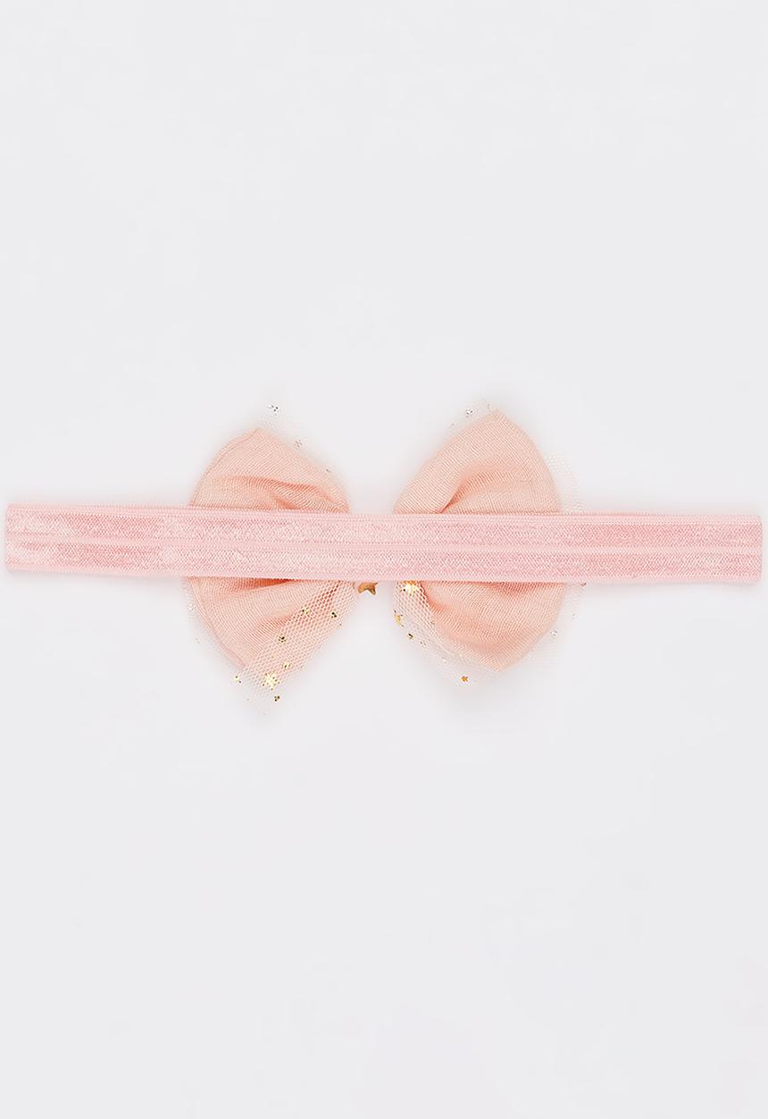 Pop Candy - Bow Headband with Star Embellishment Pale Pink