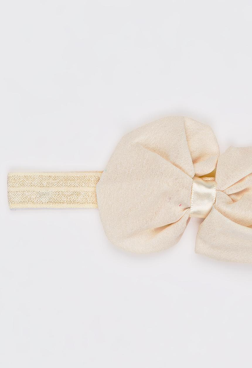 Pop Candy - Bow Headband Off White