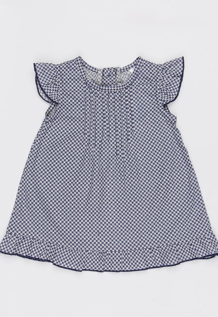 Just chillin - Pintuck Dress Navy
