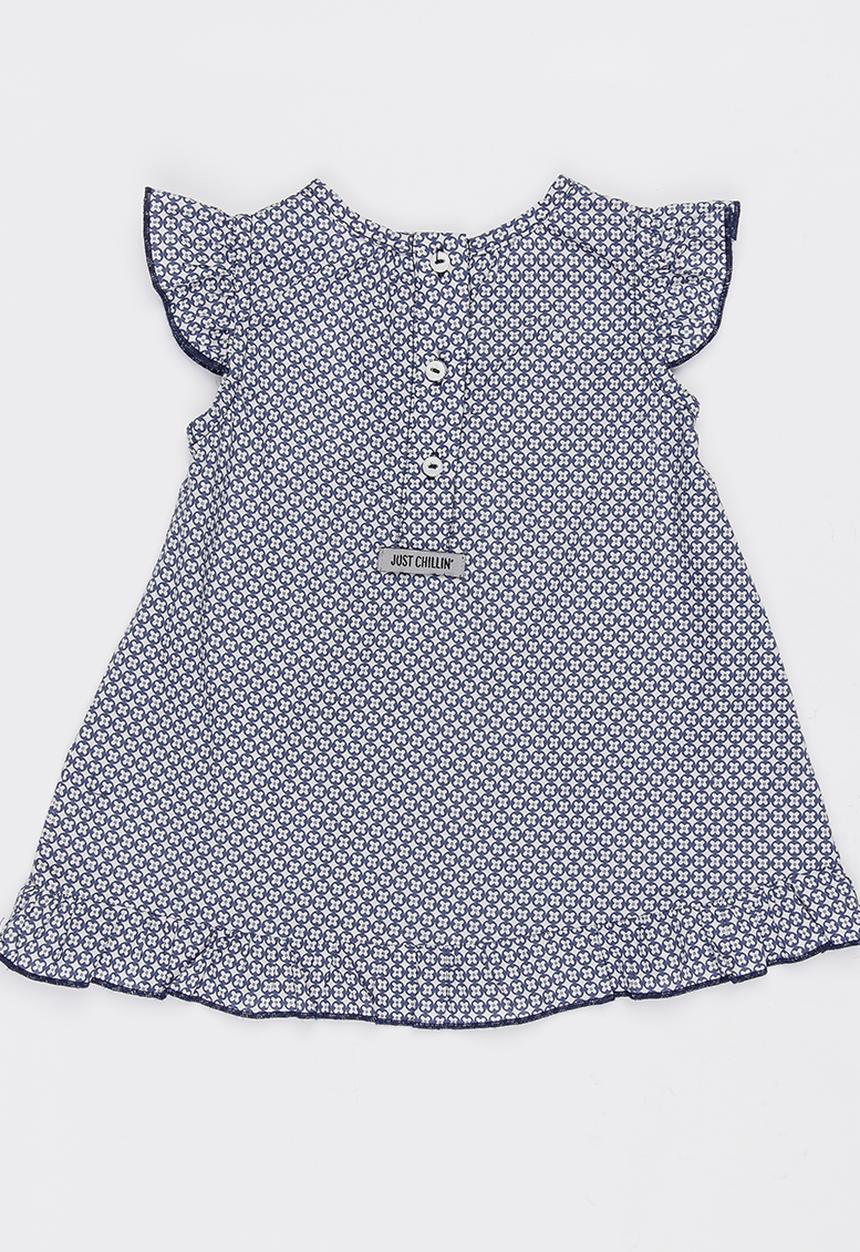 Just chillin - Pintuck Dress Navy
