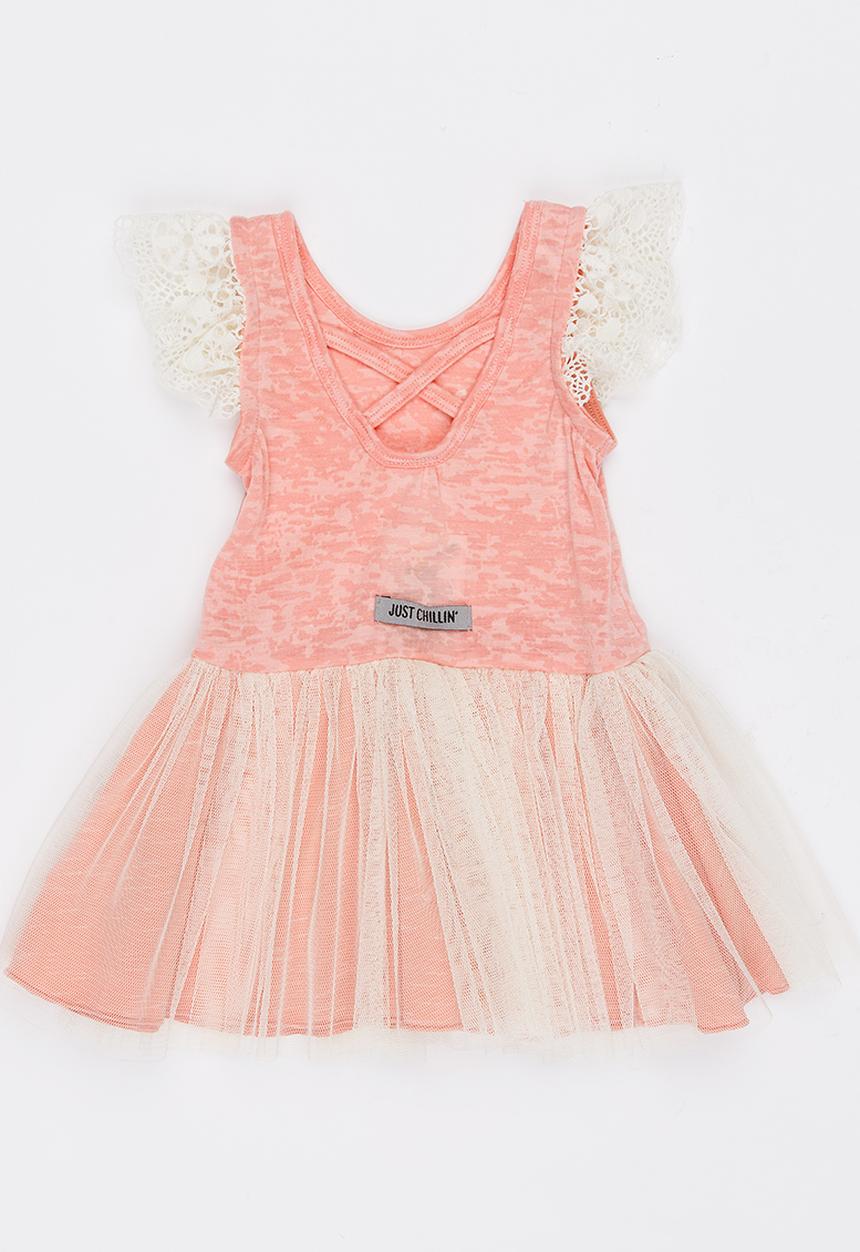 Just chillin - Tutu Dress Coral