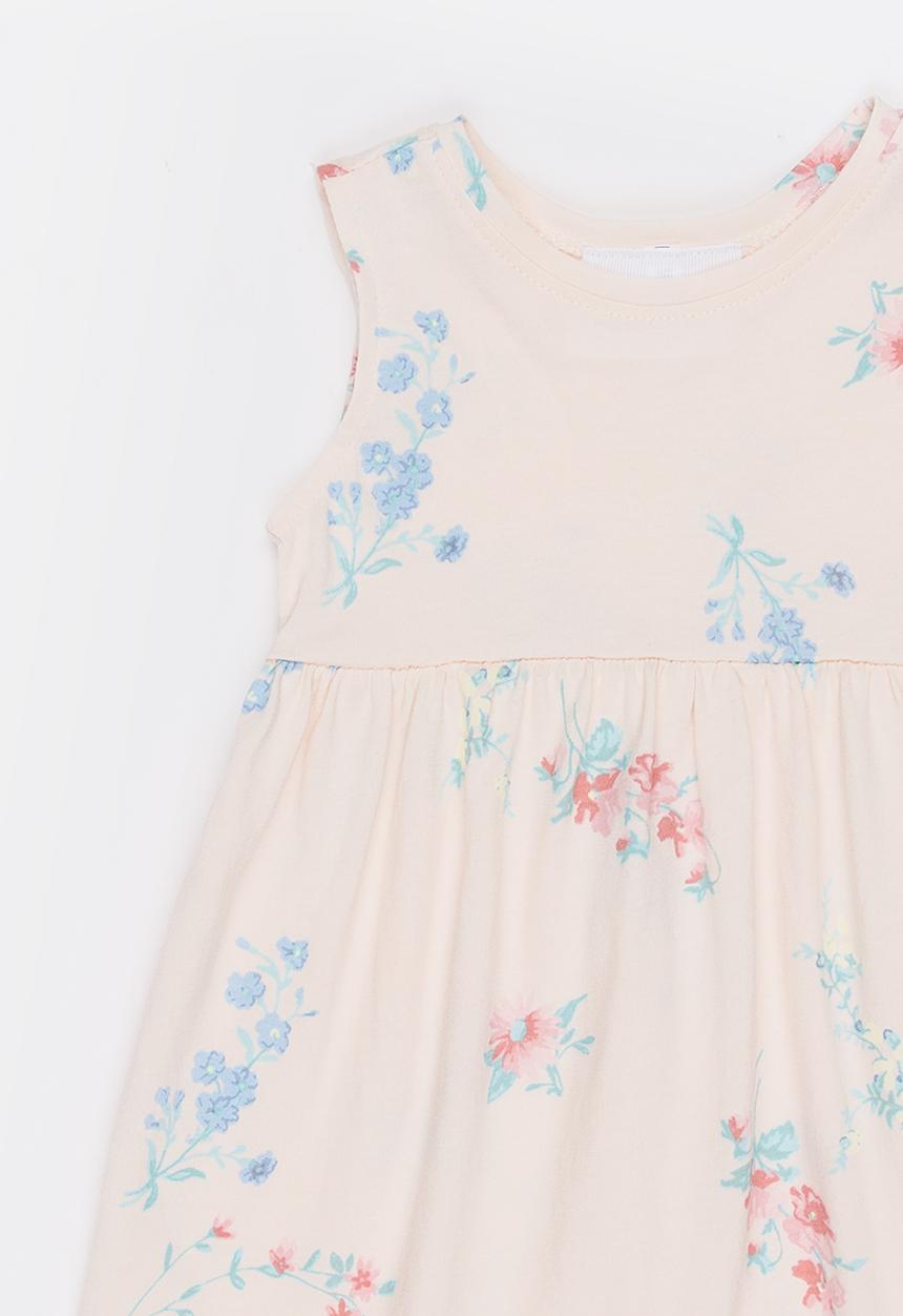 Pop Candy - Printed Floral Dress Multi-colour