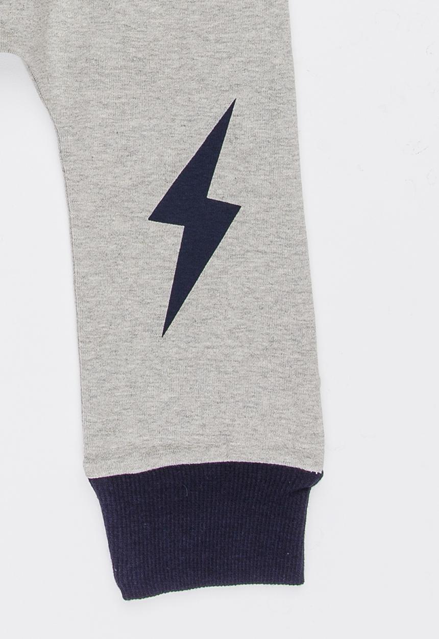 Pop Candy - Joggers with Patch Detail Grey