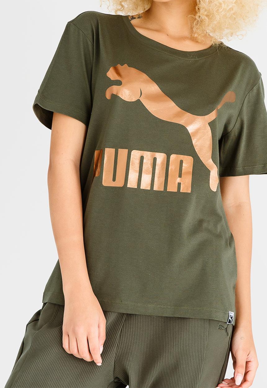 PUMA - Archive Logo Tee Khaki Green