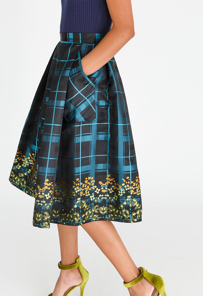 AMANDA LAIRD CHERRY - Malebogo Skirt Blue