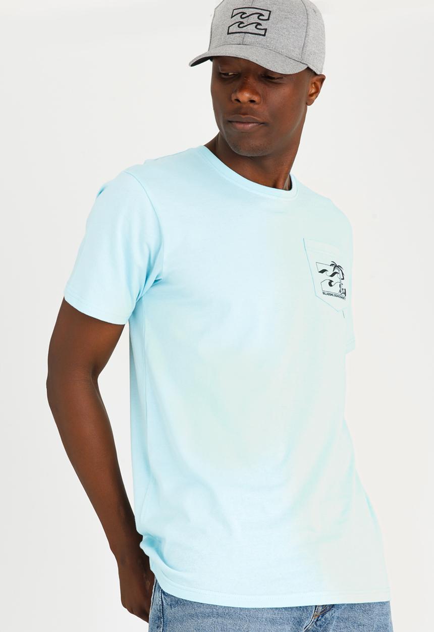 Billabong  - Dead Palm Pocket Tee Pale Blue