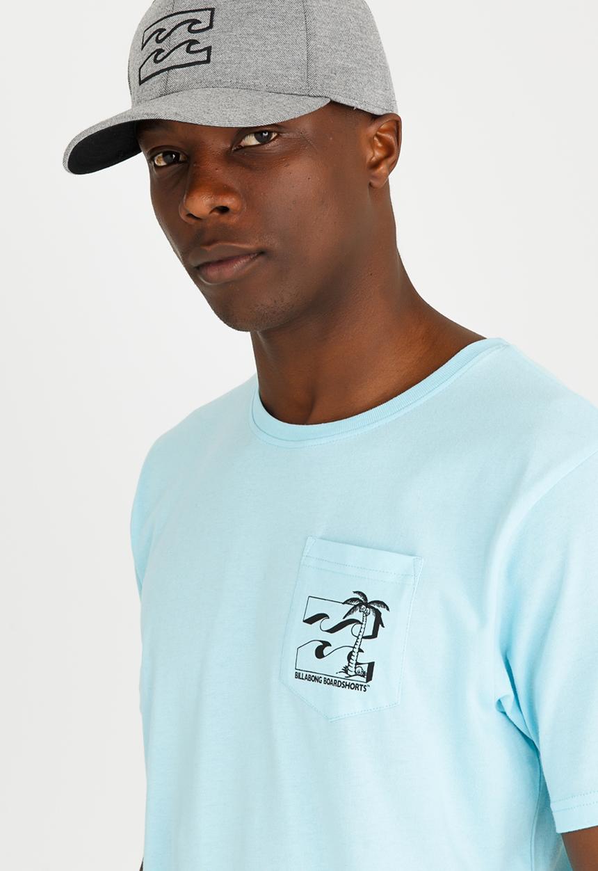 Billabong  - Dead Palm Pocket Tee Pale Blue