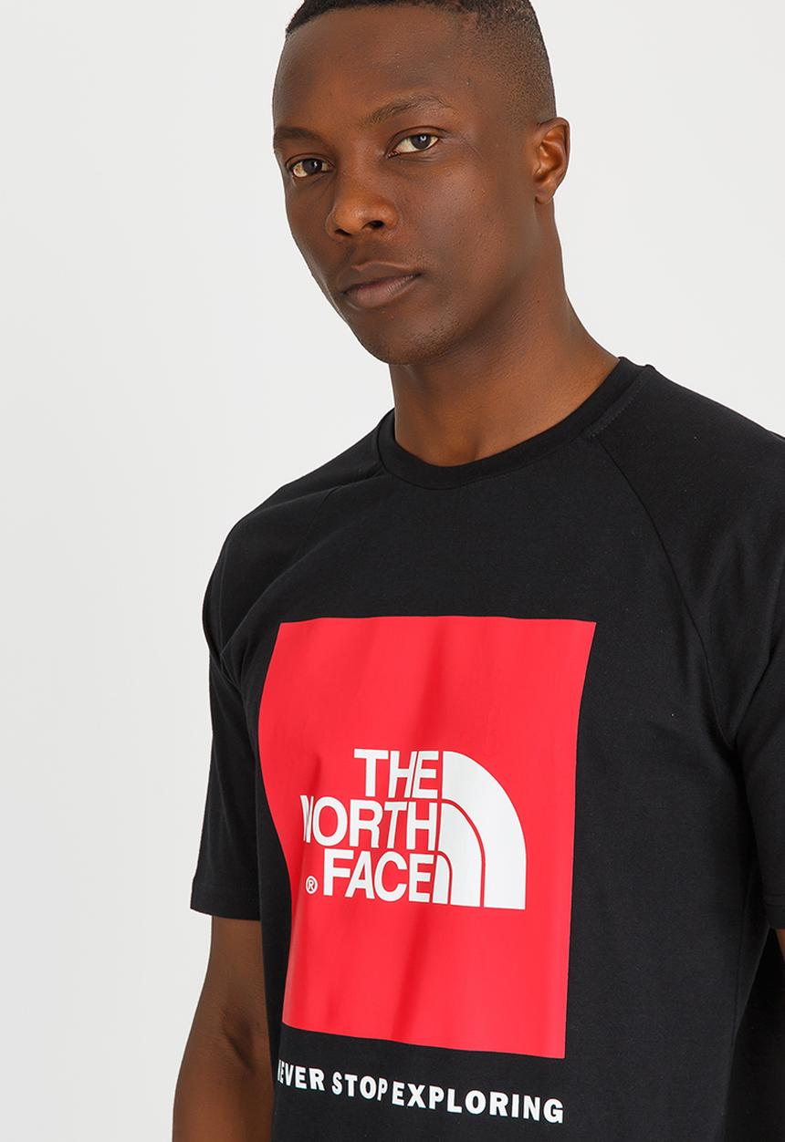 DNU - The North Face - Raglan Red Box Tee Black