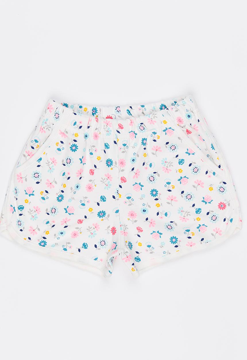 Pop Candy - Printed Shorts White