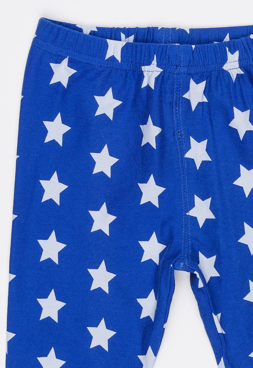 Pop Candy - Star Printed Leggings Blue