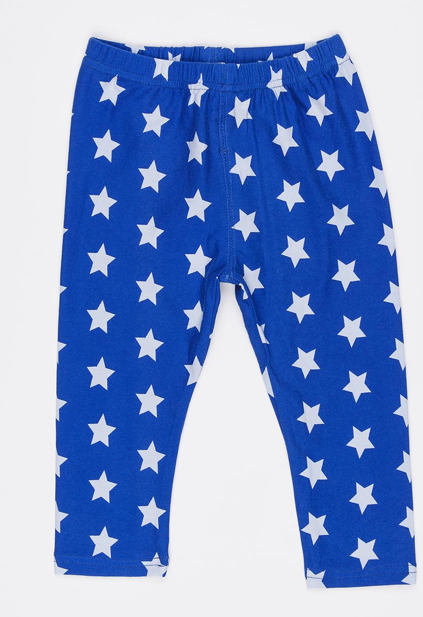 Pop Candy - Star Printed Leggings Blue