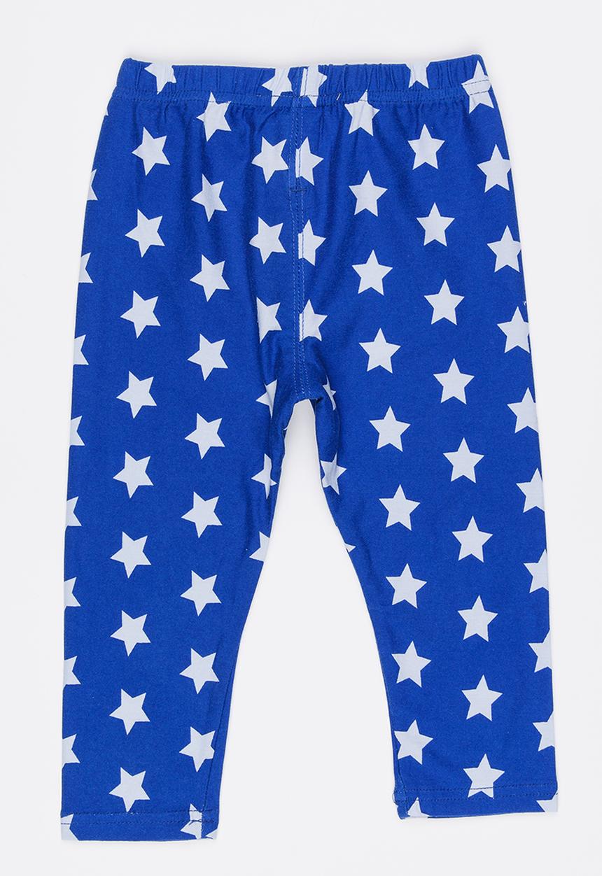 Pop Candy - Star Printed Leggings Blue