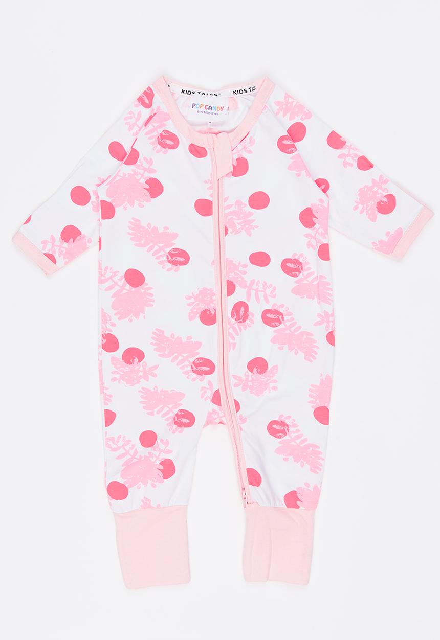 Pop Candy - Printed Full Bodysuit Mid Pink
