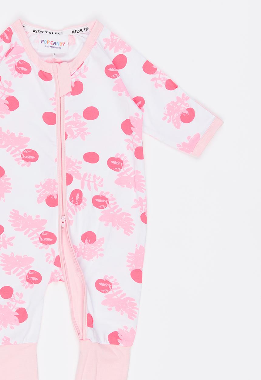 Pop Candy - Printed Full Bodysuit Mid Pink