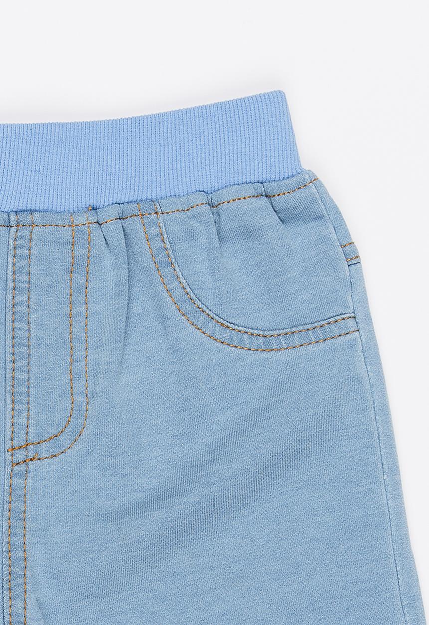 Pop Candy - Ribbed Shorts Pale Blue