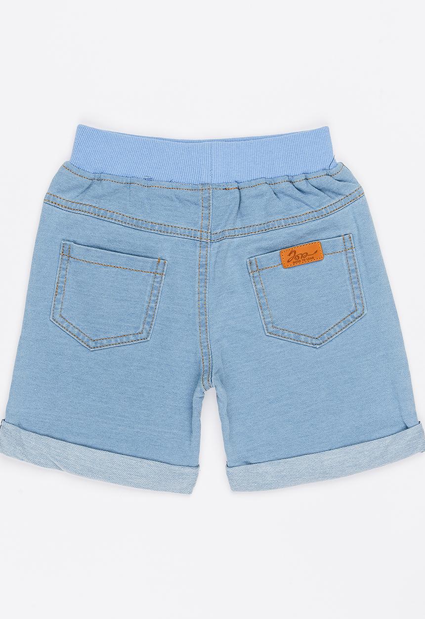 Pop Candy - Ribbed Shorts Pale Blue