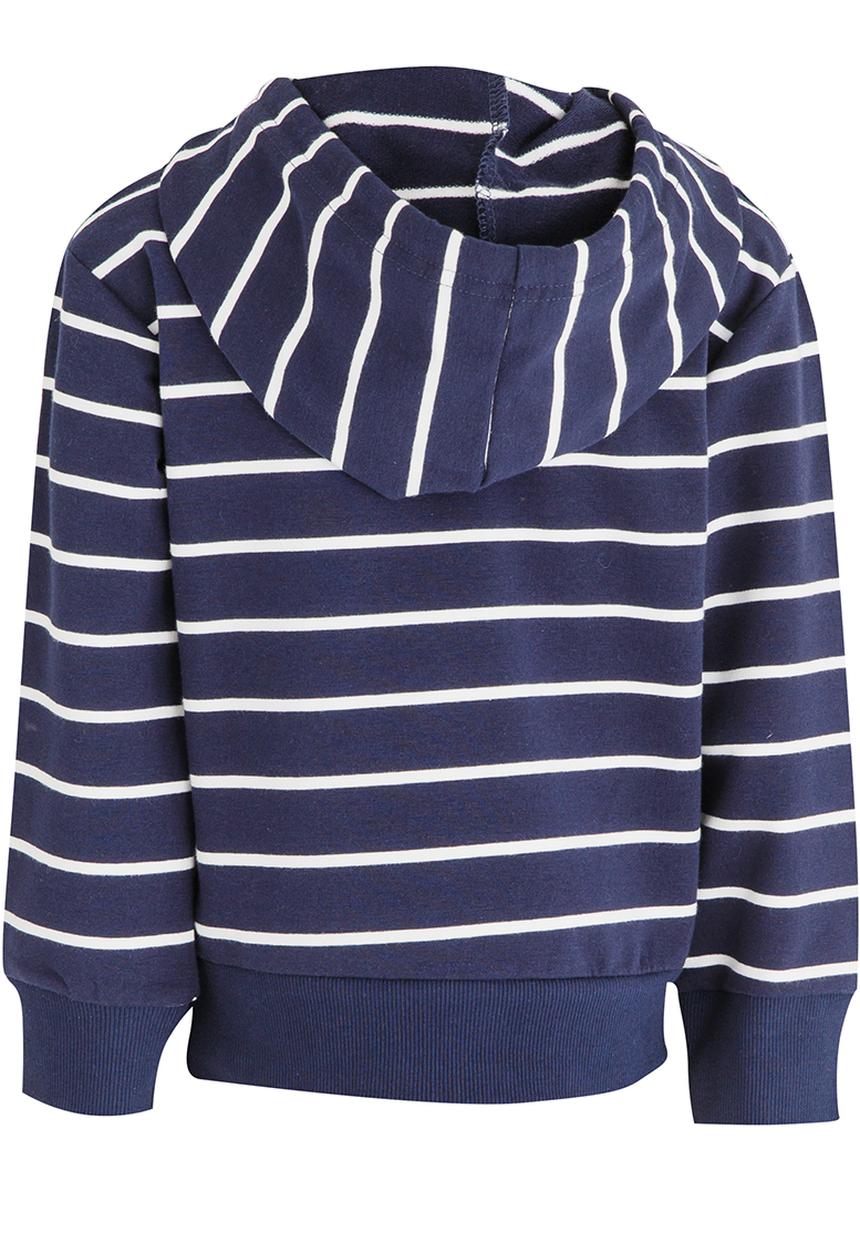 Pop Candy - Striped Hoodie Navy