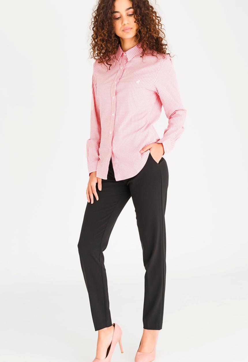 POLO - Aimee Long Sleeved Check Shirt Pale Pink