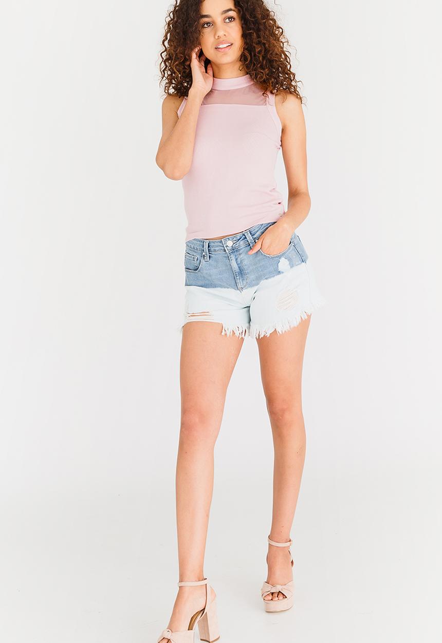 GUESS - Guess Selma Crop Top Mid Pink