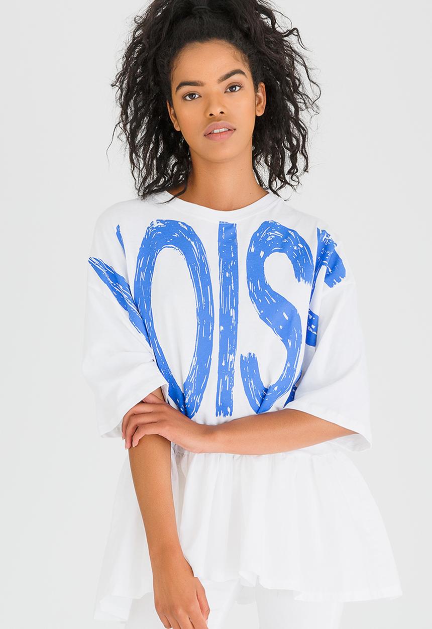STYLE REPUBLIC - Oversized T-shirt Blue and White