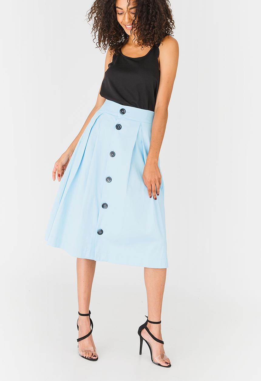 STYLE REPUBLIC - Fit and Flare Skirt Pale Blue