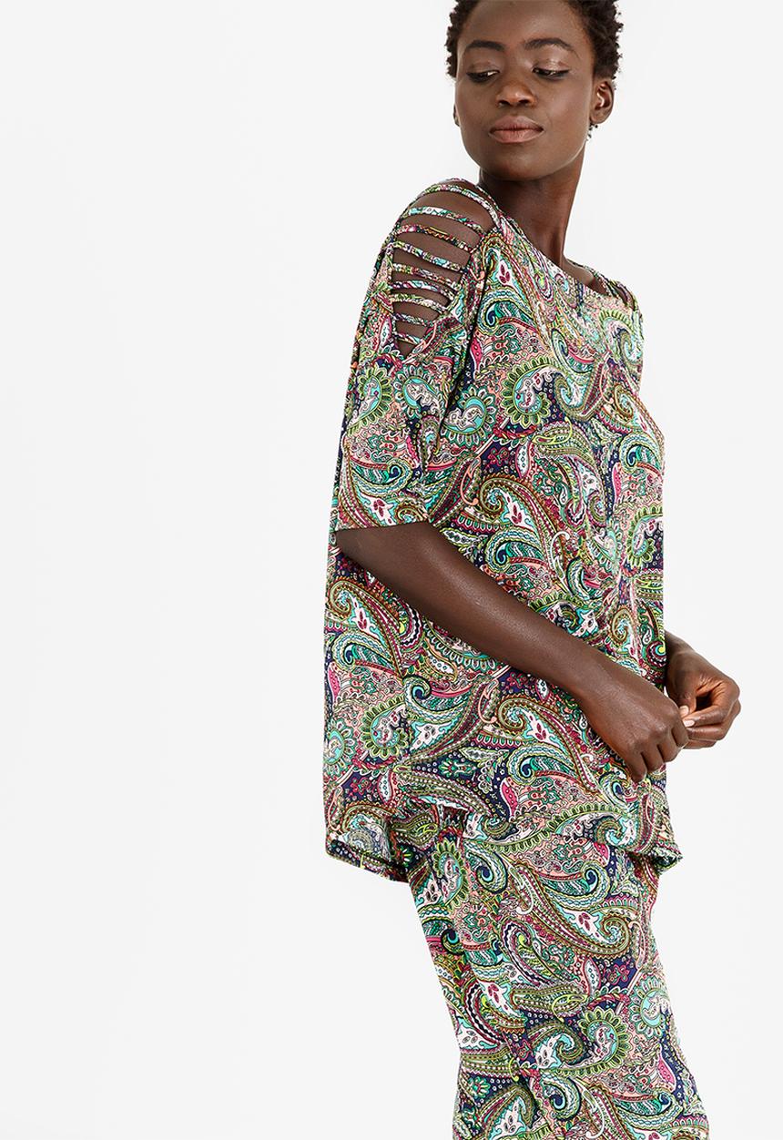 Slick - Pam Multi Strap Top Multi-colour