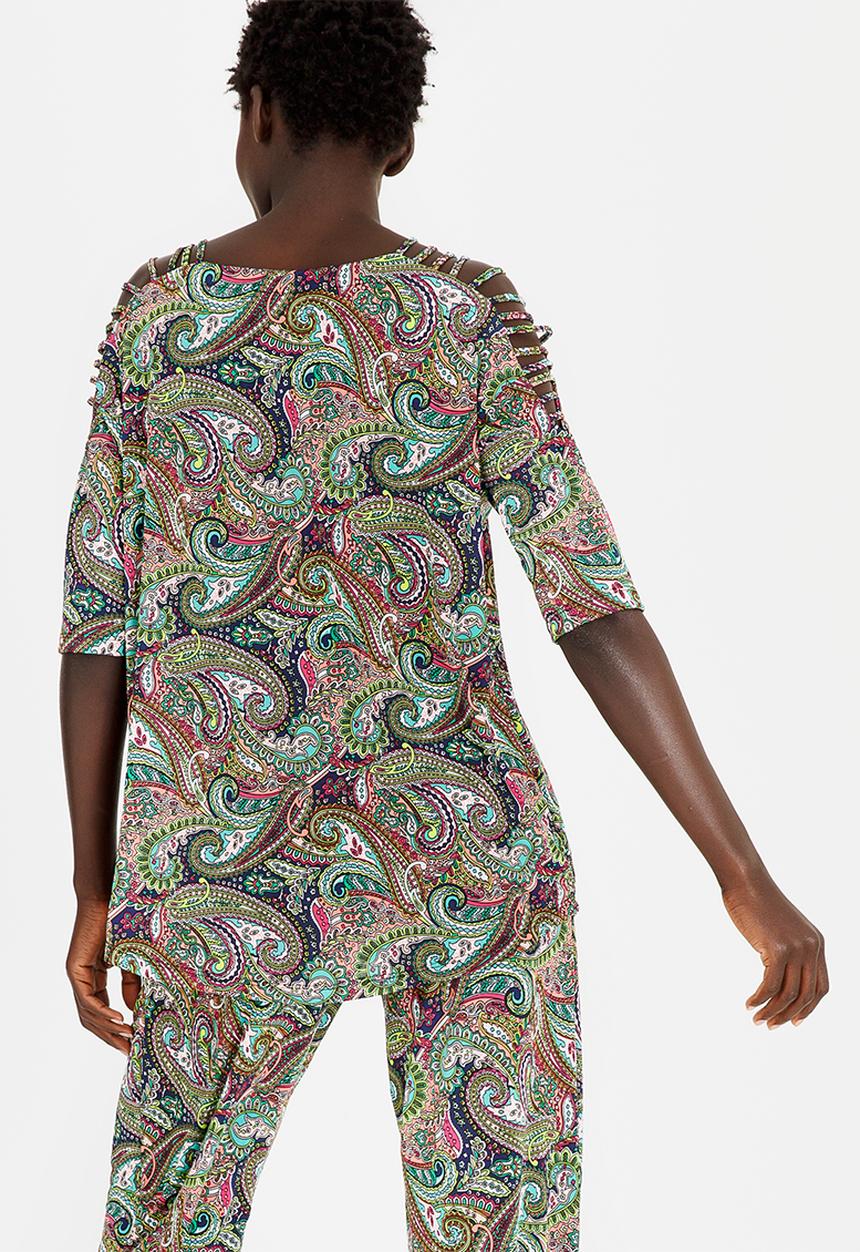 Slick - Pam Multi Strap Top Multi-colour