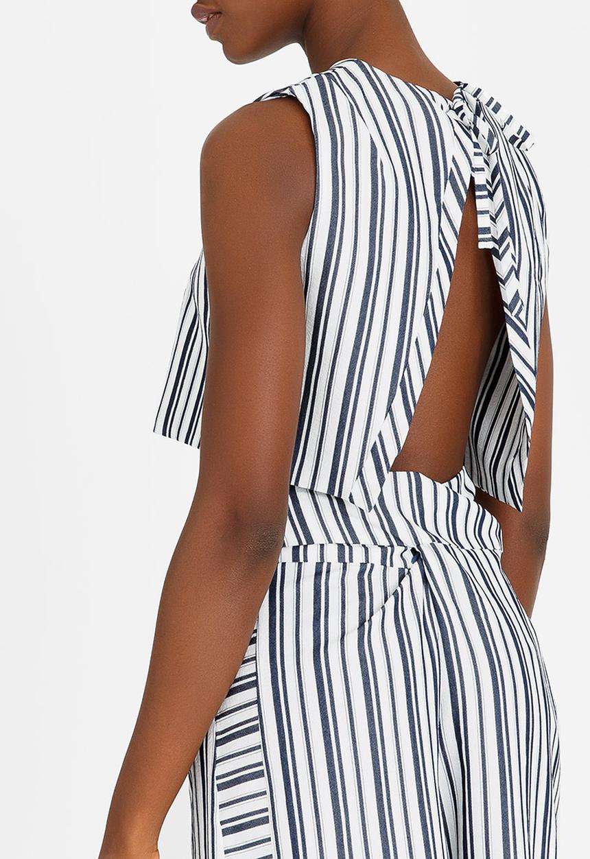 T_niche - Capri Top Navy & White