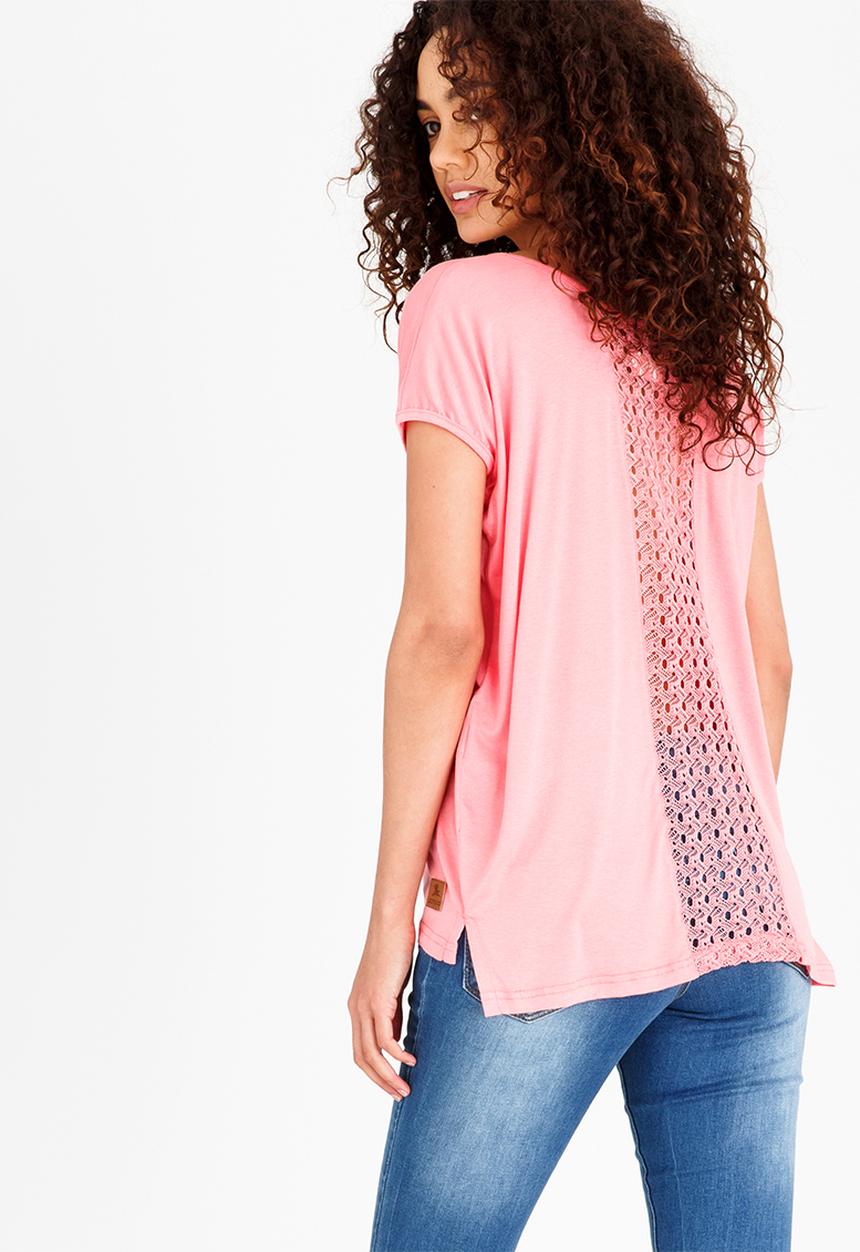 Lizzy - Tavia Ladies Basic Tee Coral