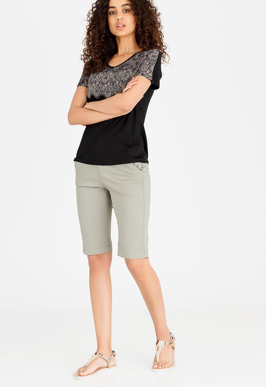 JEEP - Printed Fashion Top Black