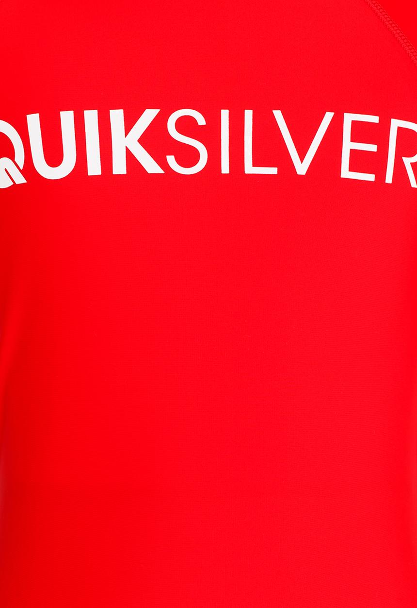 Quiksilver - Natural Protection Boys Rashie Red