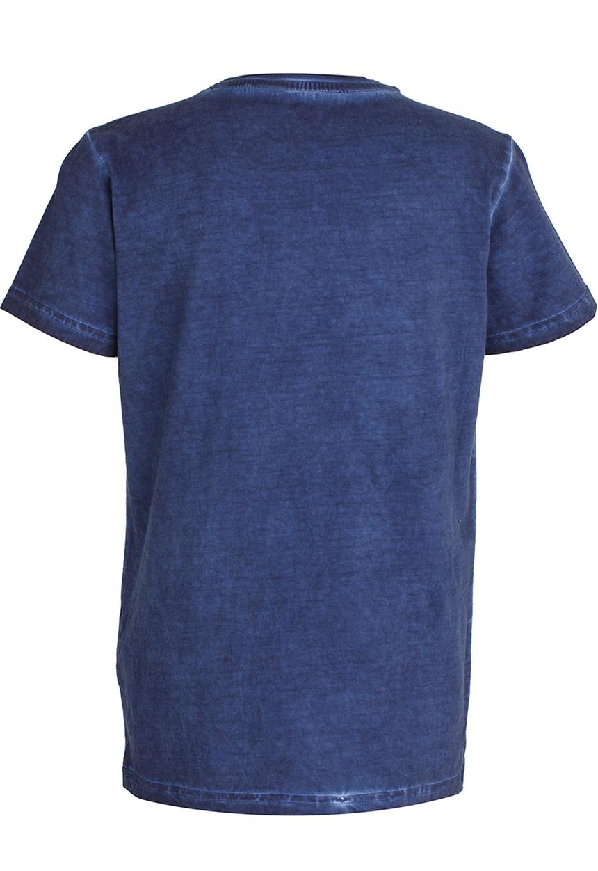 POLO - Printed Pigment Wash Tee Navy