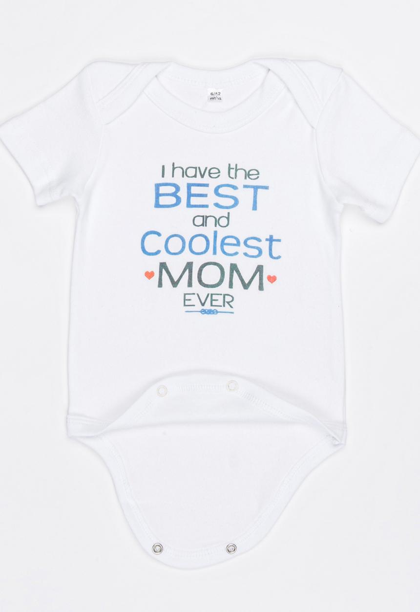 Funky Shop - Slogan Baby Grow White