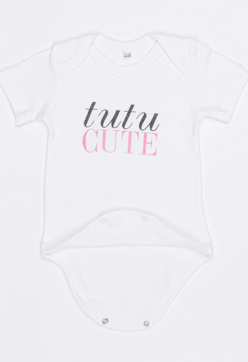 Funky Shop - Slogan Baby Grow White