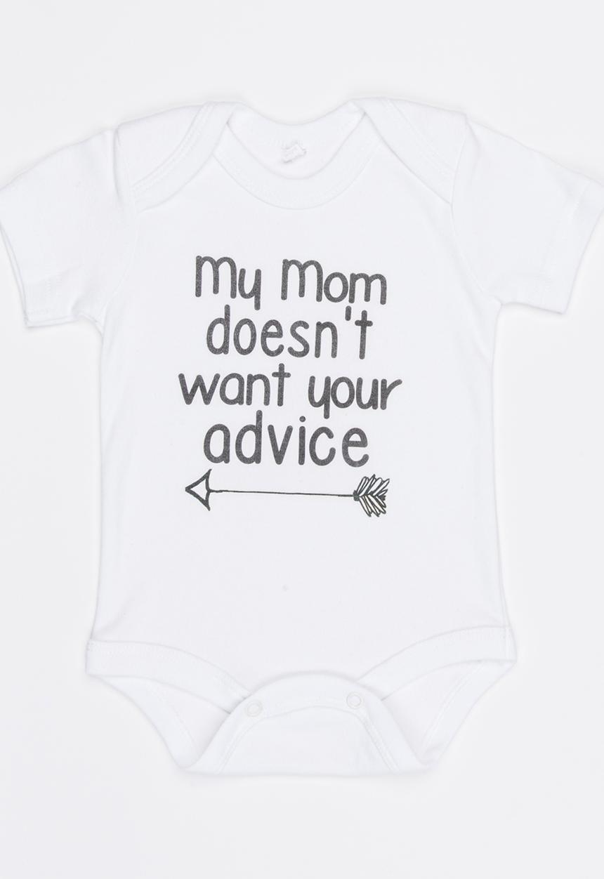 Funky Shop - Slogan Baby Grow White