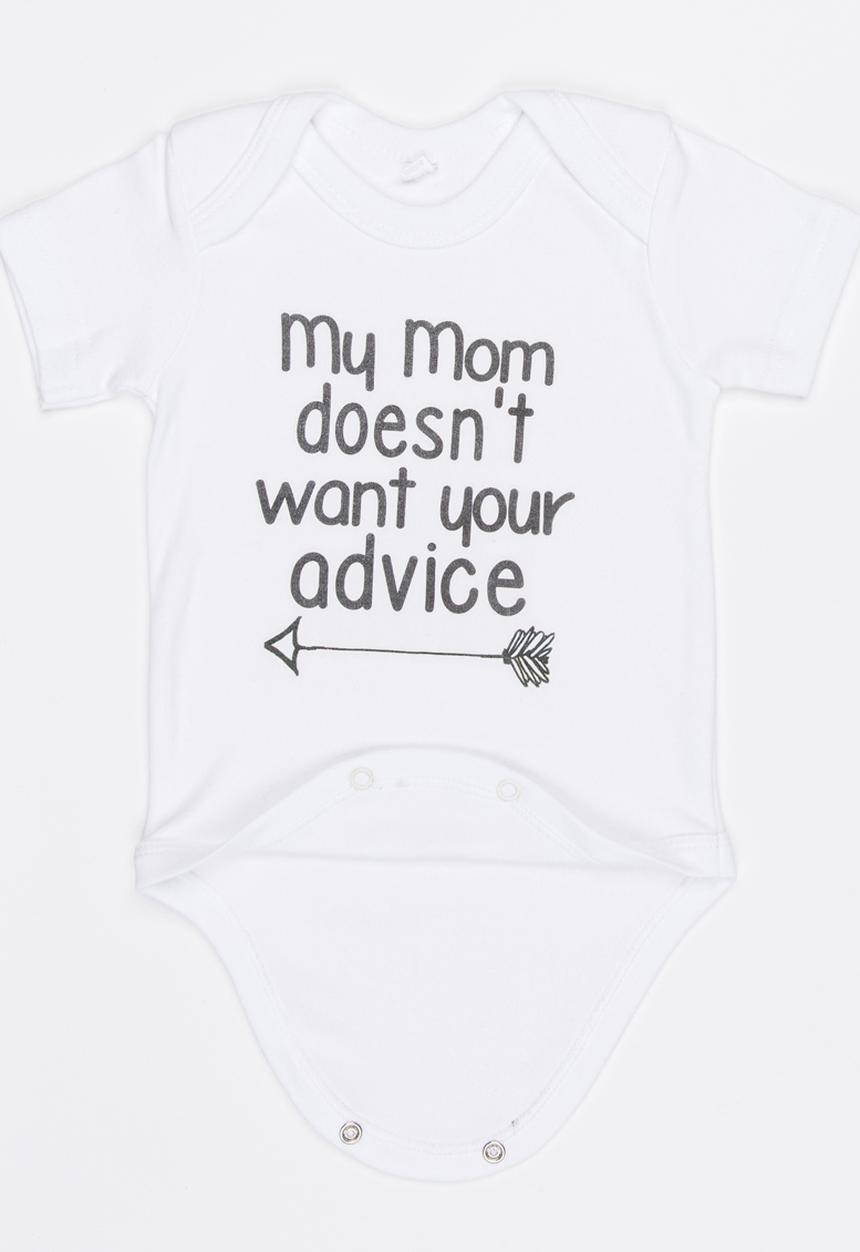 Funky Shop - Slogan Baby Grow White
