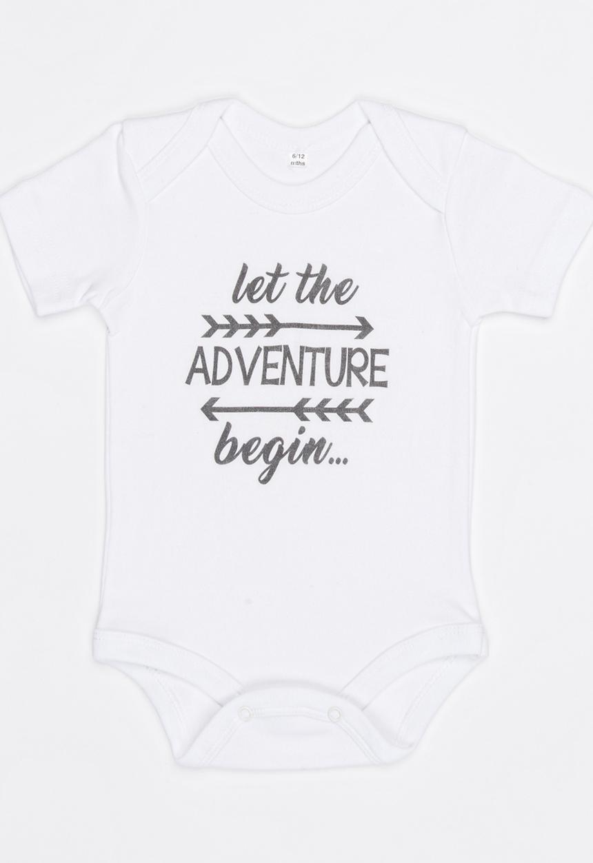 Funky Shop - Slogan Baby Grow White