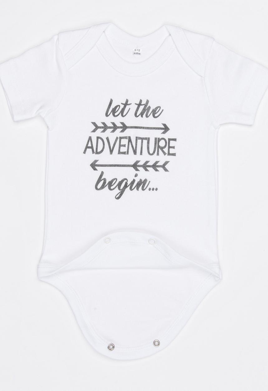 Funky Shop - Slogan Baby Grow White