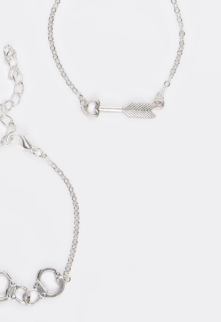 Jewels and Lace - Goodluck Triple Stacker Silver