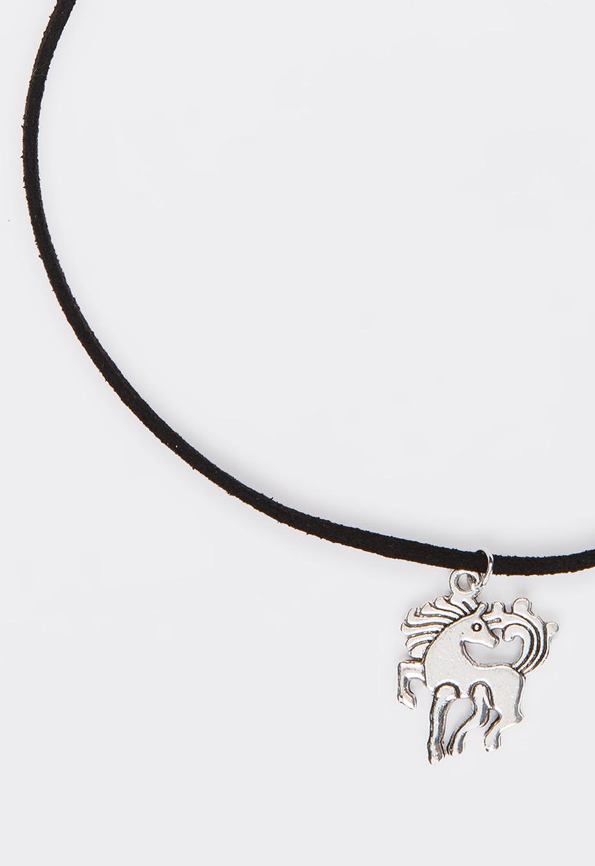 Jewels and Lace - Unicorn Chocker Black